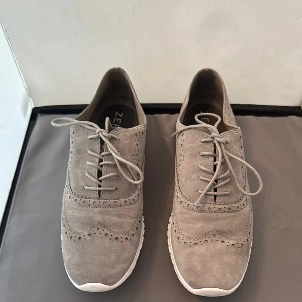 Cole Haan women’s size 11 Gray‎ Suede Oxford Shoes